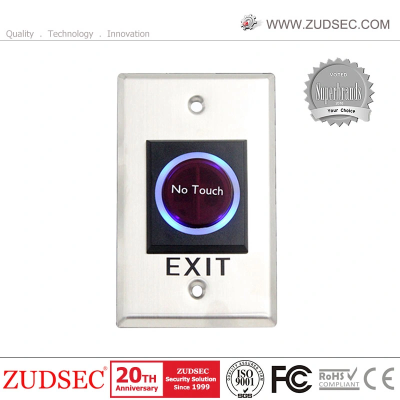 Exit Button Infrared Sensor No Touch Push Switch for Door Access Control System Door Square IR Exit Button